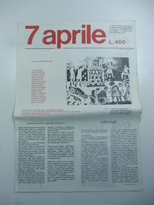 7 aprile. Primo numero maggio 79