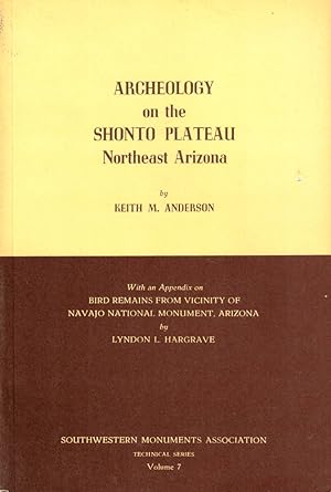 Bild des Verkufers fr Archeology on the Shonto Plateau Northeast Arizona zum Verkauf von Kenneth Mallory Bookseller ABAA