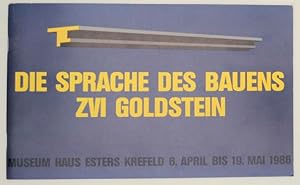 Imagen del vendedor de Zvi Goldstein: Die Sprache des Bauens a la venta por Jeff Hirsch Books, ABAA