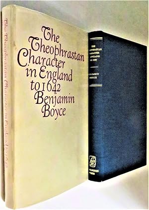 Immagine del venditore per The Theophrastan Character in England to 1642 venduto da Trilby & Co. Books