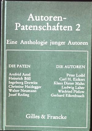 Seller image for Autoren-Patenschaften; 2. Eine Anthologie junger Autoren for sale by books4less (Versandantiquariat Petra Gros GmbH & Co. KG)