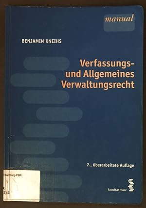 Seller image for Verfassungs- und Allgemeines Verwaltungsrecht. Manual for sale by books4less (Versandantiquariat Petra Gros GmbH & Co. KG)