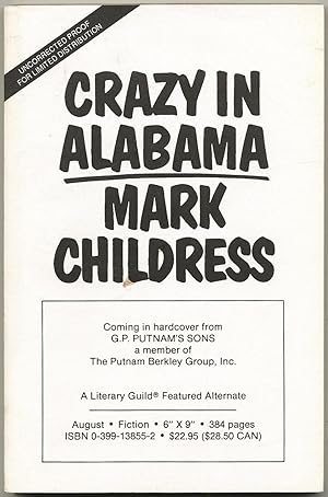Seller image for Crazy in Alabama for sale by Between the Covers-Rare Books, Inc. ABAA
