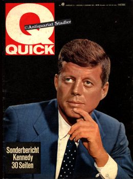 Quick. 16. Jahrgang, Nr. 49 vom 8. Dezember 1963. Titelgeschichte: Das Attentat von Dallas.