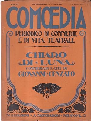 Imagen del vendedor de Comoedia. 5 agosto 1921. Chiaro di luna a la venta por Librodifaccia