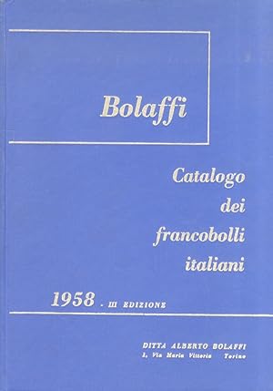 Catalogo dei francobolli italiani 1958. III edizione.
