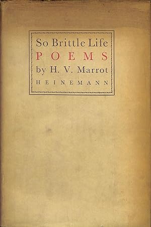 Image du vendeur pour So Brittle Life: Poems mis en vente par WeBuyBooks
