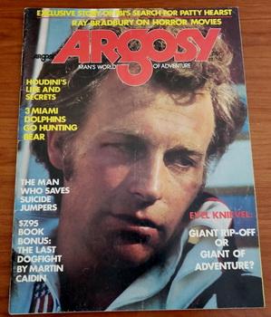 Seller image for ARGOSY December 1974 Evel Knievel Patty Hearst Houdini Bradbury Caidin NFL Miami for sale by Comic World