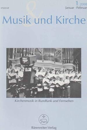 Bild des Verkufers fr Kirchenmusik in Rundfunk und Fernsehen. Nr. 1 / 2000. Musik + Kirche. 70. Jg. zum Verkauf von Fundus-Online GbR Borkert Schwarz Zerfa