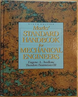 Bild des Verkufers fr Mark's Standard Handbook for Mechanical Engineers (9th ed.) zum Verkauf von alsobooks