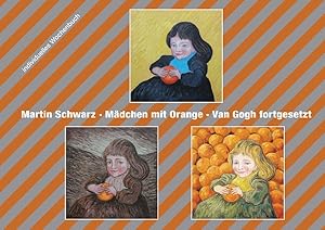 Individuelles Wochenbuch Mädchen mit Orange. Van Gogh vorgesetzt.