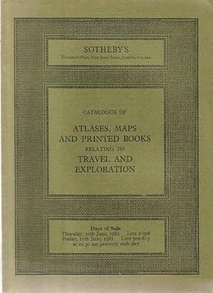 Sotheby catalogue. Atlases, Maps and Printed Books relating to Travel and Exploration