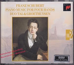 Bild des Verkufers fr Franz Schubert: Piano Music For Four Hands Vol.II - Duo Ta & Groethuysen zum Verkauf von Oldenburger Rappelkiste