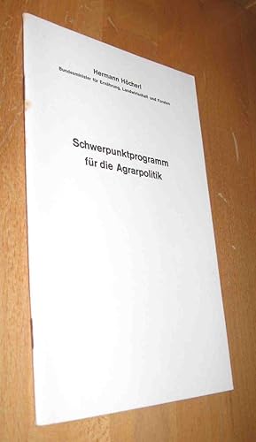 Seller image for Schwerpunktprogramm der Agrarpolitik for sale by Dipl.-Inform. Gerd Suelmann