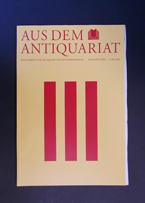 Seller image for Aus dem Antiquariat 3 - 2003 for sale by Antiquariat Strter