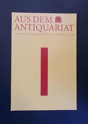 Seller image for Aus dem Antiquariat 1 - 2003 for sale by Antiquariat Strter