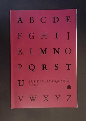 Seller image for Aus dem Antiquariat 6 - 2002 for sale by Antiquariat Strter