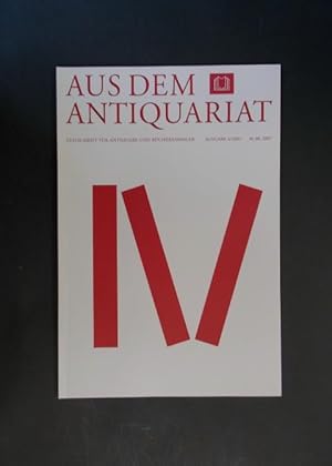 Seller image for Aus dem Antiquariat 4 - 2007 for sale by Antiquariat Strter
