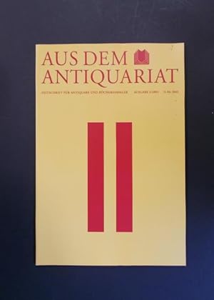 Seller image for Aus dem Antiquariat 2 - 2003 for sale by Antiquariat Strter