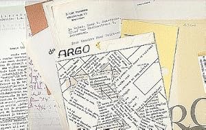 Archief van het tijdschrift Argo - De Argo-Cahiers. Originele correspondentie, typoscripten, reda...