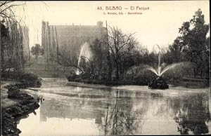 Imagen del vendedor de Ansichtskarte / Postkarte Bilbao Baskenland, El Parque, fuente, rboles a la venta por akpool GmbH