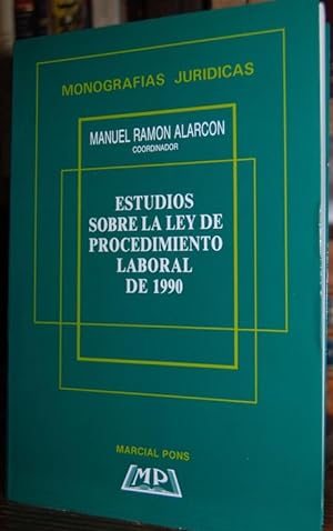 Imagen del vendedor de ESTUDIOS SOBRE LA LEY DE PROCEDIMIENTO LABORAL DE 1990 a la venta por Fbula Libros (Librera Jimnez-Bravo)