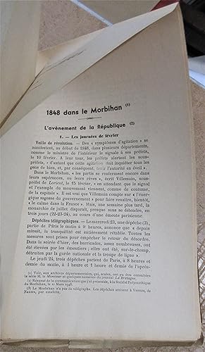 1848 dans le Morbihan [Incl. dans le Bulletin de la Société Polymathique du Morbihan : Années 194...