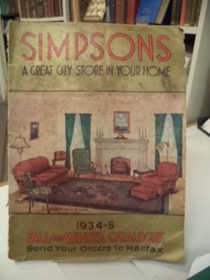 Simpsons Fall and Winter Catalogue 1934 - 1935