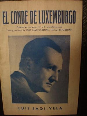 Seller image for El Conde de Luxemburgo. Opereta en tres Actos for sale by Librera Antonio Azorn