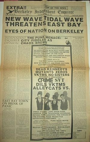 Advertisement for a Two Day Punk/New Wave Event at UC Berkeley in October, 1979