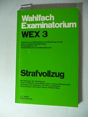 Imagen del vendedor de Strafvollzug a la venta por Gebrauchtbcherlogistik  H.J. Lauterbach