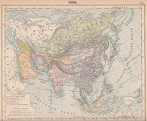 Image du vendeur pour Landkarte: Asien. mis en vente par Antiquariat Hild