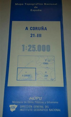 A CORUÑA 21-III 1:25000