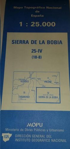 SIERRA DE LA BOBIA 25-IV ( 18-8). 1:25000