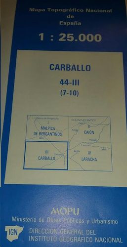 CARBALLO 44-III ( 7-10). 1:25000