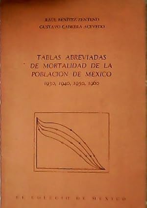 Imagen del vendedor de Tablas abreviadas de mortalidad de la poblacin de Mxico. 1930, 1940, 1950, 1960. a la venta por Librera y Editorial Renacimiento, S.A.