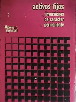 Immagine del venditore per Activos fijos. Inversiones de carcter permanente. venduto da Librera y Editorial Renacimiento, S.A.