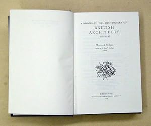 Imagen del vendedor de A Biographical Dictionary of British Architects, 1600 - 1840. [Reprint]. a la venta por antiquariat peter petrej - Bibliopolium AG