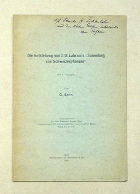 Die Entstehung von J. D. Labram?s «Sammlung von Schweizerpflanzen».