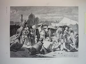 Bild des Verkufers fr Markat in Desuk - Steel Engraving (1879) zum Verkauf von Imperial Books and Collectibles