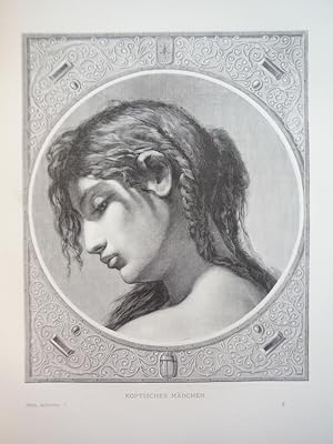 Koptisches Madchen - Steel Engraving (1878)