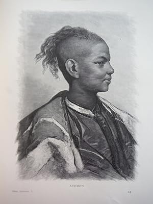 Ahmed by Gustav Richger - Steel Engraving (1879)