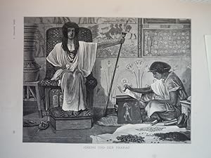 Imagen del vendedor de Joseph und der Pharao - Steel Engraving (1879) a la venta por Imperial Books and Collectibles