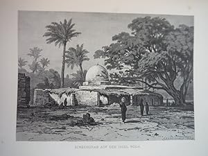 Schechgrab auf der Insel Roda by F. C. Welsch - Steel Engraving (1879)