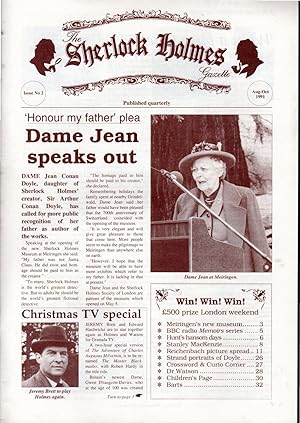 Bild des Verkufers fr The Sherlock Holmes Gazette: Issue No. 2; August-October, 1991 zum Verkauf von Dorley House Books, Inc.
