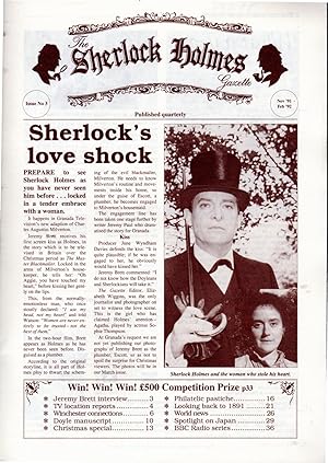 Image du vendeur pour The Sherlock Holmes Gazette: Issue No.3; November 1991-February 1992, 1991 mis en vente par Dorley House Books, Inc.