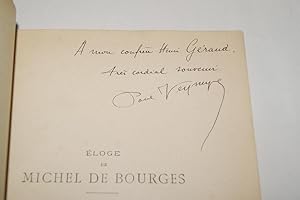 Seller image for ELOGE DE MICHEL DE BOURGES-DISCOURS PRONONCE LE 3 DECEMBRE 1904 A L'OUVERTURE DE LA CONFERENCE DES AVOCATS for sale by Librairie RAIMOND