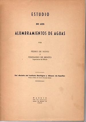 ESTUDIO DE LOS ALUMBRAMIENTOS DE AGUAS.