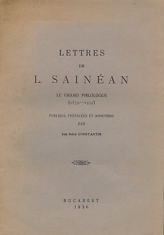 Seller image for Letters de L Sainan. Le Grand Philologue (1859 - 1934) for sale by Barter Books Ltd