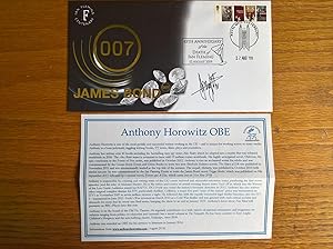 Seller image for James Bond 007 First Day Cover - signed by Anthony Horowitz for sale by Peter Pan books